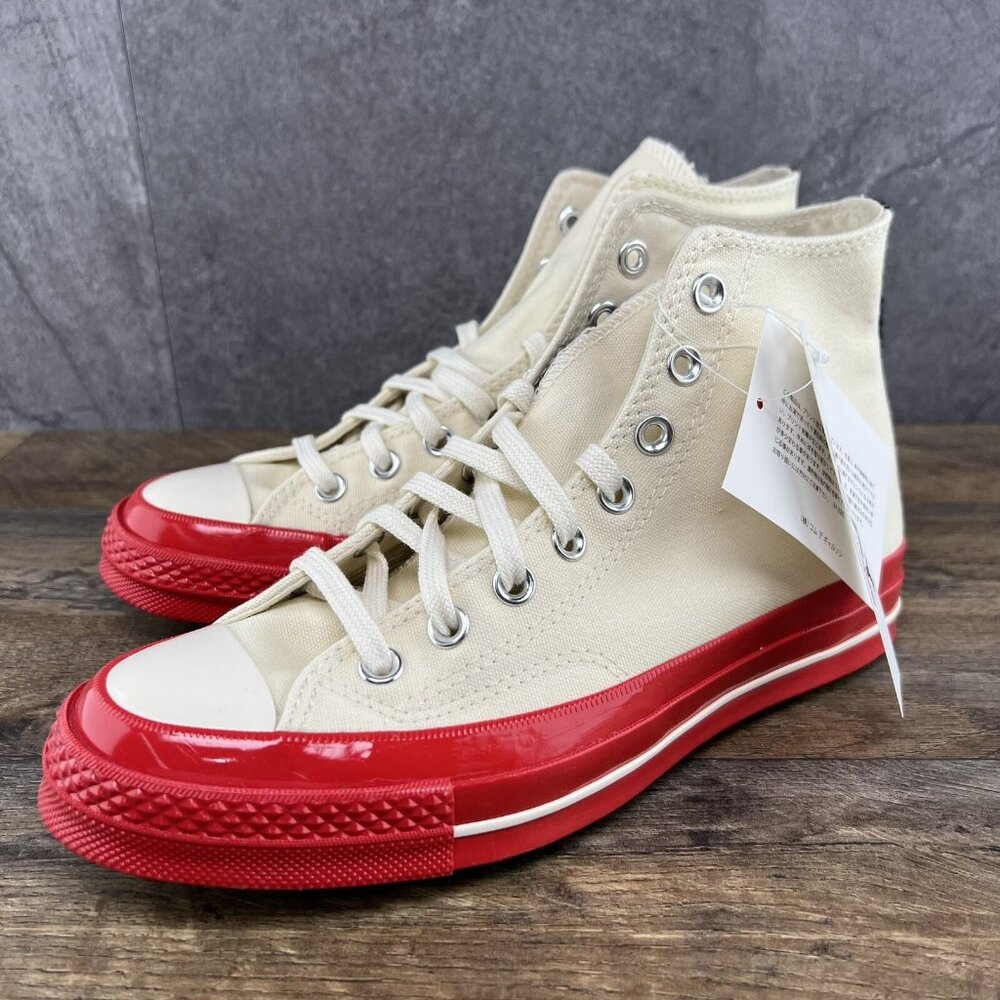 Converse Chuck Taylor All Star 70 High Comme Des Garcons Sz 8 Womens Pristine - Picture 6 of 10